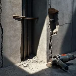 Фото по теме: Ошибки при устройстве штроб под проводку в несущих стенах